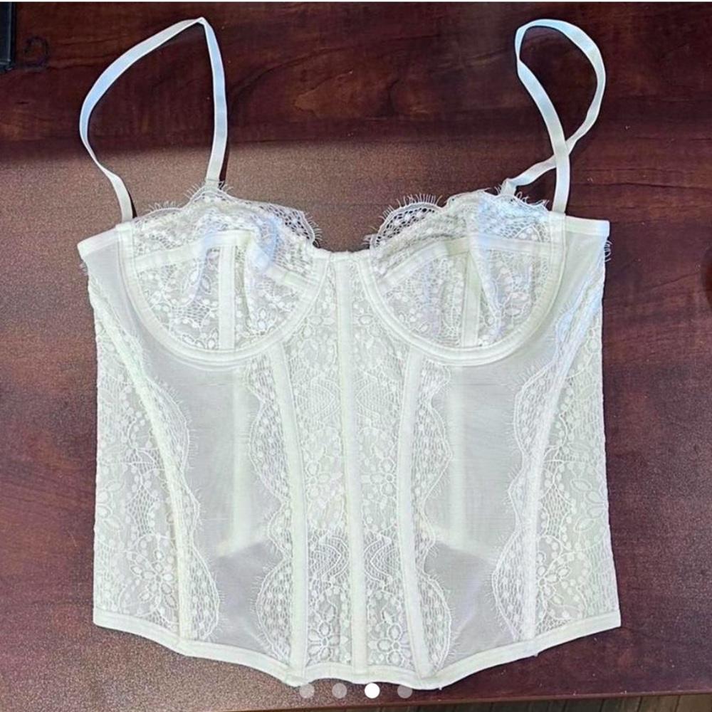 Urban outfitters White Out from under modern love corset in size M